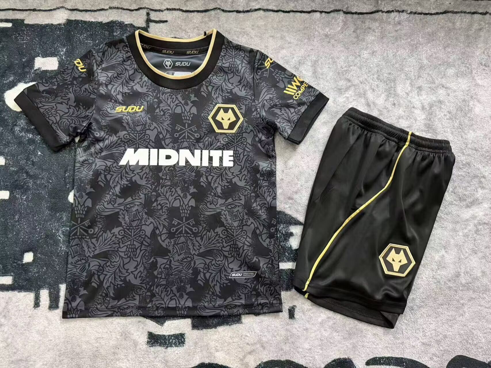 Kids-Wolves 26/27 Third Black Soccer Jersey